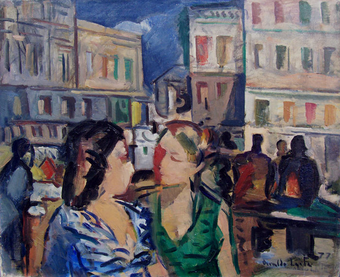 Dos mujeres en la Calle Leite, Osvaldo