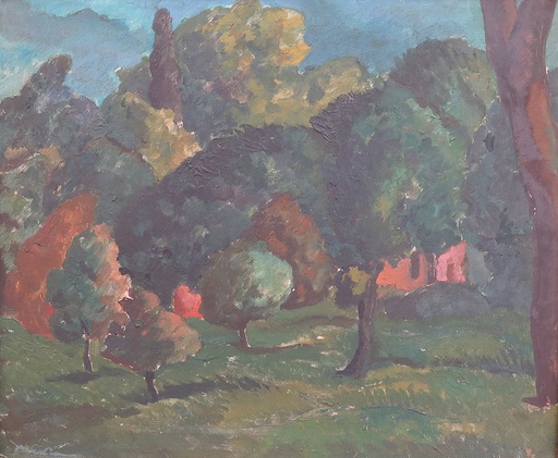 [8742] Landscape with trees